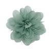 image:image14cm55 Big Silky Fabric Flower Brooch Pin for Women Girls Dainty Peony Camellia Brooches Duckbill Alligator Hair Clips Barrettes Floral Hair Pins Wedding Holiday Costume Accessories PurpleLight Green
