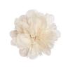 image:image14cm55 Big Silky Fabric Flower Brooch Pin for Women Girls Dainty Peony Camellia Brooches Duckbill Alligator Hair Clips Barrettes Floral Hair Pins Wedding Holiday Costume Accessories PurpleBeige