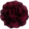 image:image14cm55in Fabric Silky Peony Flower Brooch Pin for Women Girls Fashion Floral Brooches Lapel Hair Pins Eelegant Wedding Cocktail Party Costume Dress Accessories Holiday Festival JewelryWine Red