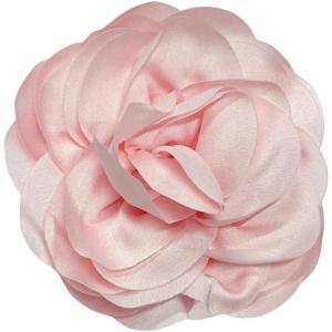 image:image14cm55in Fabric Silky Peony Flower Brooch Pin for Women Girls Fashion Floral Brooches Lapel Hair Pins Eelegant Wedding Cocktail Party Costume Dress Accessories Holiday Festival JewelryPink