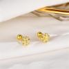 image:image20g Cute CZ Royal Crown Stud Earrings for Women Girls 925 Sterling Silver Hypoallergenic Tiny Small Princess Queen Ball Cartilage Studs Tragus Fashion Dainty Ear Piercing Jewelry Gifts Gold
