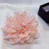 image:image10cm4in Satin Organza Flower Brooch Pin for Women Girls Charming Glossy Peony Daisy Floral Brooches Hair Clips Pins Dainty Hat Bag Clothing Decorative Accessories JewelryLight Pink
