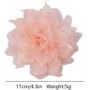 image:image10cm4in Satin Organza Flower Brooch Pin for Women Girls Charming Glossy Peony Daisy Floral Brooches Hair Clips Pins Dainty Hat Bag Clothing Decorative Accessories JewelryLight Pink