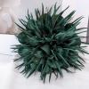 image:image18cm7in Dainty Spiky Fabric Flower Brooch Pin for Women Girls Elegant Crystal Colorful PomPom Fluffy Floral Peony Brooches Lapel Hair Pins Trendy Party Dress Accessories JewelryBlackish Green