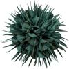 image:image18cm7in Dainty Spiky Fabric Flower Brooch Pin for Women Girls Elegant Crystal Colorful PomPom Fluffy Floral Peony Brooches Lapel Hair Pins Trendy Party Dress Accessories JewelryBlackish Green