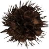 image:image18cm7in Dainty Spiky Fabric Flower Brooch Pin for Women Girls Elegant Crystal Colorful PomPom Fluffy Floral Peony Brooches Lapel Hair Pins Trendy Party Dress Accessories JewelryBrown