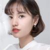 image:imageCrystal Butterfly Ball Dangle Stud Earrings for Women Girls S925 Sterling Silver Cubic Zirconia Moon Stone Drop Dangling Dainty Small Stud Earring Elegant Nickel Free Jewelry Silver