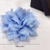 image:image4 Shiny Silk Camellia Flower Brooch for Women Girls Charming Fabric Floral Flowers Brooches Hair Clip Pins Handmade Elegant Clothes Dress Accessories JewelrySky Blue