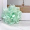 image:image4 Shiny Silk Camellia Flower Brooch for Women Girls Charming Fabric Floral Flowers Brooches Hair Clip Pins Handmade Elegant Clothes Dress Accessories JewelryLight Green