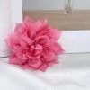 image:image4 Shiny Silk Camellia Flower Brooch for Women Girls Charming Fabric Floral Flowers Brooches Hair Clip Pins Handmade Elegant Clothes Dress Accessories JewelryPink