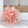 image:image4 Shiny Silk Camellia Flower Brooch for Women Girls Charming Fabric Floral Flowers Brooches Hair Clip Pins Handmade Elegant Clothes Dress Accessories JewelryLight Pink