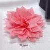 image:image4 Shiny Silk Camellia Flower Brooch for Women Girls Charming Fabric Floral Flowers Brooches Hair Clip Pins Handmade Elegant Clothes Dress Accessories JewelryBright Pink