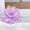 image:image4 Shiny Silk Camellia Flower Brooch for Women Girls Charming Fabric Floral Flowers Brooches Hair Clip Pins Handmade Elegant Clothes Dress Accessories JewelryLight Purple