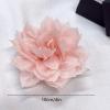 image:image4 Shiny Silk Camellia Flower Brooch for Women Girls Charming Fabric Floral Flowers Brooches Hair Clip Pins Handmade Elegant Clothes Dress Accessories JewelryLight Pink