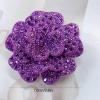 image:imageRhinestone Camellia Flower Brooch Pin for Women Ladies Unisex Fashion Crystal Rose Clover Floral Brooches Lapel Pins Dainty Dress Accessories Jewelry Gift Boutonniere Corsage Wedding Holiday Party 70mmFushia
