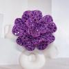 image:imageRhinestone Camellia Flower Brooch Pin for Women Ladies Unisex Fashion Crystal Rose Clover Floral Brooches Lapel Pins Dainty Dress Accessories Jewelry Gift Boutonniere Corsage Wedding Holiday Party 70mmFushia