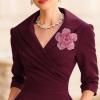 image:imageRhinestone Handmade Camellia Flower Brooch Lapel Pins for Women Her Fashion Crystal Floral Brooches Hair Clip Dress Accessories Jewelry Boutonniere Corsage Wedding Birthday Party Gift 105cm41inPink