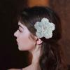image:imageRhinestone Handmade Camellia Flower Brooch Lapel Pins for Women Her Fashion Crystal Floral Brooches Hair Clip Dress Accessories Jewelry Boutonniere Corsage Wedding Birthday Party Gift 105cm41inWhite