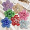 image:imageRhinestone Handmade Camellia Flower Brooch Lapel Pins for Women Her Fashion Crystal Floral Brooches Hair Clip Dress Accessories Jewelry Boutonniere Corsage Wedding Birthday Party Gift 105cm41inWhite