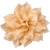 image:image4 Shiny Silk Camellia Flower Brooch for Women Girls Charming Fabric Floral Flowers Brooches Hair Clip Pins Handmade Elegant Clothes Dress Accessories JewelryKhaki