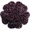 image:imageRhinestone Camellia Flower Brooch Pin for Women Ladies Unisex Fashion Crystal Rose Clover Floral Brooches Lapel Pins Dainty Dress Accessories Jewelry Gift Boutonniere Corsage Wedding Holiday Party 70mmPurple