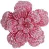 image:imageRhinestone Handmade Camellia Flower Brooch Lapel Pins for Women Her Fashion Crystal Floral Brooches Hair Clip Dress Accessories Jewelry Boutonniere Corsage Wedding Birthday Party Gift 105cm41inPink