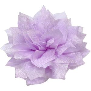 image:image4 Shiny Silk Camellia Flower Brooch for Women Girls Charming Fabric Floral Flowers Brooches Hair Clip Pins Handmade Elegant Clothes Dress Accessories JewelryLight Purple