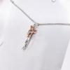 image:imageDtja Family Love Hug Pendant Necklace for Women Men TwoToned Affectionate Mother and Son Embrace Necklaces Fashion Birthday Mothers Day Party Jewelry for HerSilver Rose Gold