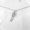 image:imageDtja Family Love Hug Pendant Necklace for Women Men TwoToned Affectionate Mother and Son Embrace Necklaces Fashion Birthday Mothers Day Party Jewelry for HerSilver