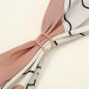 image:imageDtja Minimalist Oval Silk Scarf Clip Band Ring for Women Layered Double Bands Statement Finger Rings Shawl Scarves Buckle Wrap Clasp Dress Accessories Decoration JewelryRose Gold