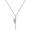 image:imageDtja Family Love Hug Pendant Necklace for Women Men TwoToned Affectionate Mother and Son Embrace Necklaces Fashion Birthday Mothers Day Party Jewelry for HerSilver