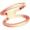 image:imageDtja Minimalist Oval Silk Scarf Clip Band Ring for Women Layered Double Bands Statement Finger Rings Shawl Scarves Buckle Wrap Clasp Dress Accessories Decoration JewelryRose Gold