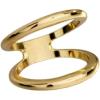 image:imageDtja Minimalist Oval Silk Scarf Clip Band Ring for Women Layered Double Bands Statement Finger Rings Shawl Scarves Buckle Wrap Clasp Dress Accessories Decoration JewelryGold