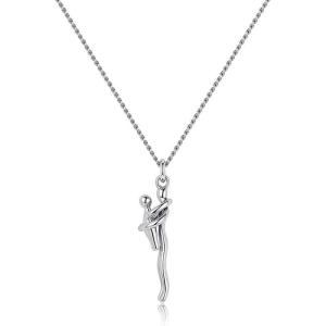 image:imageDtja Family Love Hug Pendant Necklace for Women Men TwoToned Affectionate Mother and Son Embrace Necklaces Fashion Birthday Mothers Day Party Jewelry for HerSilver