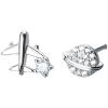 image:imageCute CZ Airplane Planet Earrings for Women Girls 925 Sterling Silver Hypoallergenic Asymmetric Small Studs Cartilage Tragus Post Pin Piercing Ear Dainty Airline Flight Jewelry Birthday Holiday