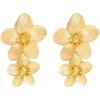 image:imageGold Flower Statement Drop Dangle Earrings for Women Girls Boho Double Layered Brushed Daisy Flowers Stud Dangling Earring Fashion Retro Wedding Party Y2K Jewelry