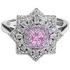 image:imageLuxury Princess Cut CZ Wedding Engagement Ring for Women Girls Silver Tone Fashion Pink Diamond Expandable Adjustable Wrap Rings Comfort Fit Dainty Valentine Anniversary Party Jewelry Gift for Her