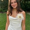 image:imageBeaded Feather Flower Large Brooch Pin for Women Men Elegant Oversized Dandelion Pompom Floral Brooches Pins Wedding Ceremony Cocktail Party Boutonniere Dress Accessories Jewelry 180mmBeige