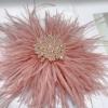 image:imageBeaded Feather Flower Large Brooch Pin for Women Men Elegant Oversized Dandelion Pompom Floral Brooches Pins Wedding Ceremony Cocktail Party Boutonniere Dress Accessories Jewelry 180mmPink