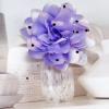 image:imageDainty Black Dots Flower Brooch Pin for Women Ladies Charming Satin Fabric Rose Peony Floral Brooches Hair Clips Pins Elegant Wedding Cocktail Party Hat Bag Suit Clothing Dress Accessories 3 inchesLilac