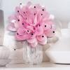 image:imageDainty Black Dots Flower Brooch Pin for Women Ladies Charming Satin Fabric Rose Peony Floral Brooches Hair Clips Pins Elegant Wedding Cocktail Party Hat Bag Suit Clothing Dress Accessories 3 inchesPink