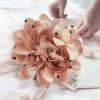 image:imageDainty Black Dots Flower Brooch Pin for Women Ladies Charming Satin Fabric Rose Peony Floral Brooches Hair Clips Pins Elegant Wedding Cocktail Party Hat Bag Suit Clothing Dress Accessories 3 inchesSandy Brown