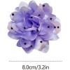 image:imageDainty Black Dots Flower Brooch Pin for Women Ladies Charming Satin Fabric Rose Peony Floral Brooches Hair Clips Pins Elegant Wedding Cocktail Party Hat Bag Suit Clothing Dress Accessories 3 inchesLilac