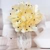 image:imageDainty Black Dots Flower Brooch Pin for Women Ladies Charming Satin Fabric Rose Peony Floral Brooches Hair Clips Pins Elegant Wedding Cocktail Party Hat Bag Suit Clothing Dress Accessories 3 inchesBeige