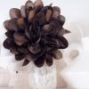 image:imageDainty Black Dots Flower Brooch Pin for Women Ladies Charming Satin Fabric Rose Peony Floral Brooches Hair Clips Pins Elegant Wedding Cocktail Party Hat Bag Suit Clothing Dress Accessories 3 inchesBrown