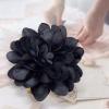 image:imageDainty Black Dots Flower Brooch Pin for Women Ladies Charming Satin Fabric Rose Peony Floral Brooches Hair Clips Pins Elegant Wedding Cocktail Party Hat Bag Suit Clothing Dress Accessories 3 inchesBlack