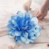 image:imageDainty Black Dots Flower Brooch Pin for Women Ladies Charming Satin Fabric Rose Peony Floral Brooches Hair Clips Pins Elegant Wedding Cocktail Party Hat Bag Suit Clothing Dress Accessories 3 inchesSky Blue