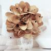 image:imageDainty Black Dots Flower Brooch Pin for Women Ladies Charming Satin Fabric Rose Peony Floral Brooches Hair Clips Pins Elegant Wedding Cocktail Party Hat Bag Suit Clothing Dress Accessories 3 inchesKhaki