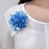 image:imageDainty Black Dots Flower Brooch Pin for Women Ladies Charming Satin Fabric Rose Peony Floral Brooches Hair Clips Pins Elegant Wedding Cocktail Party Hat Bag Suit Clothing Dress Accessories 3 inchesSky Blue