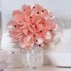 image:imageDainty Black Dots Flower Brooch Pin for Women Ladies Charming Satin Fabric Rose Peony Floral Brooches Hair Clips Pins Elegant Wedding Cocktail Party Hat Bag Suit Clothing Dress Accessories 3 inchesPeach Pink